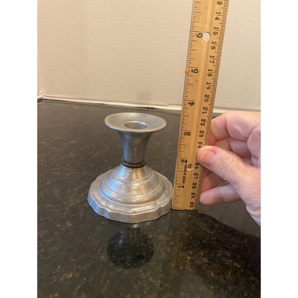 Vintage Wilton Columbia PA Pewter Candle Stick Holder, 1973 - Picture 3 of 6